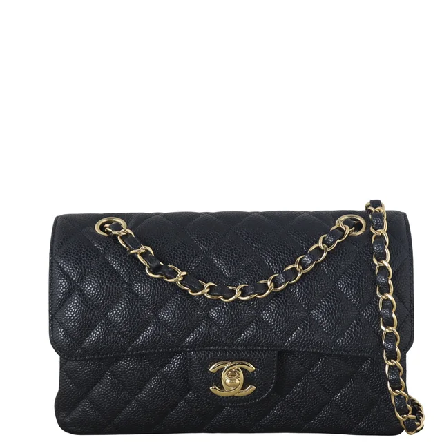 Chanel Classic Double Flap Small Caviar in Caviar leather from Luxe.It.Fwd