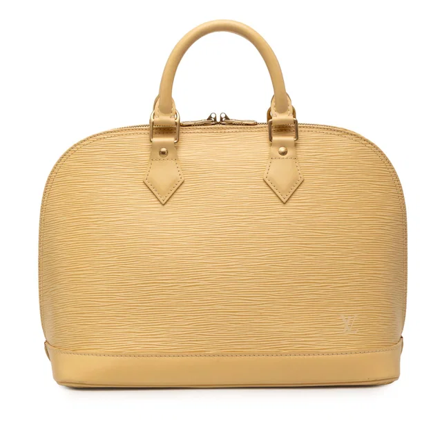 Yellow Louis Vuitton Epi Alma PM Handbag in Yellow Leather from Designer Revival