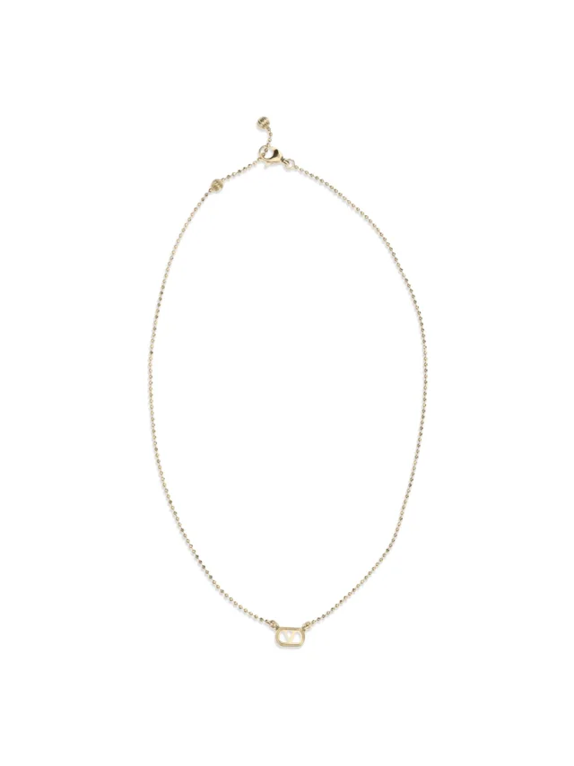 Valentino Garavani Ovalette Necklace — Gold Metal Necklaces in Gold from HEWI, photo 2 of 3