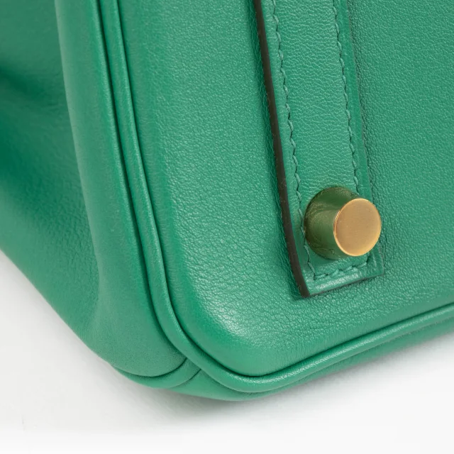Hermès Birkin 25 Vert Vertigo Swift GHW in Green Swift leather from Labellov, photo 8 of 13