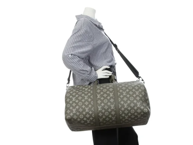 Louis Vuitton Monogram Shadow Keepall Bandoulière 50 in Calfskin from Ann's Fabulous Finds, photo 9 of 9