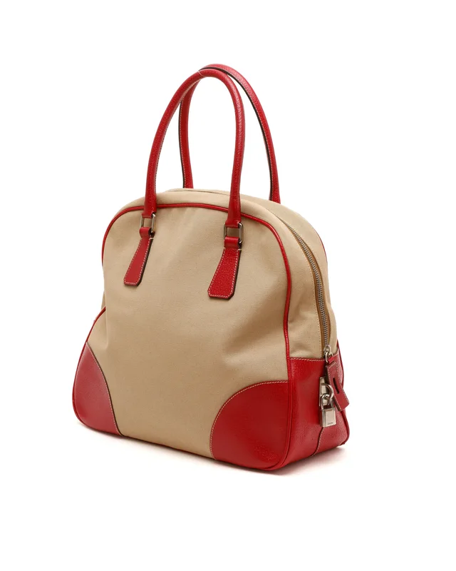 Prada Bowling Cloth Bag in Canvas from A Retro Tale, photo 3 of 7
