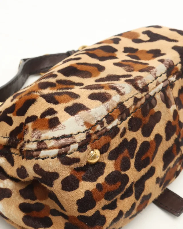 Prada Leopard Fur Chain Hobo Bag in Leather from A Retro Tale, photo 8 of 10