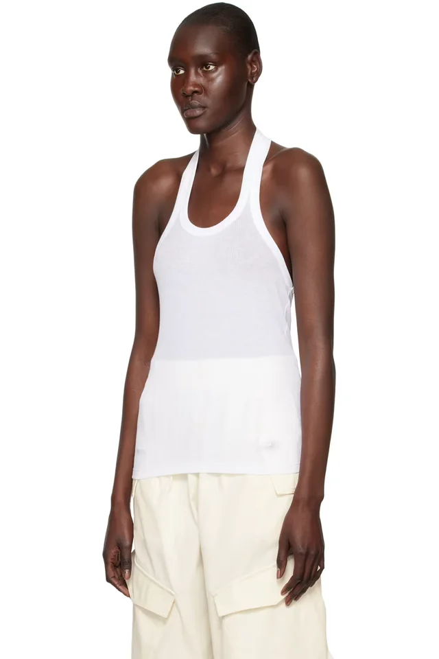 Dion Lee White Modular Long Sleeve T-Shirt, photo 4 of 5 from SSENSE