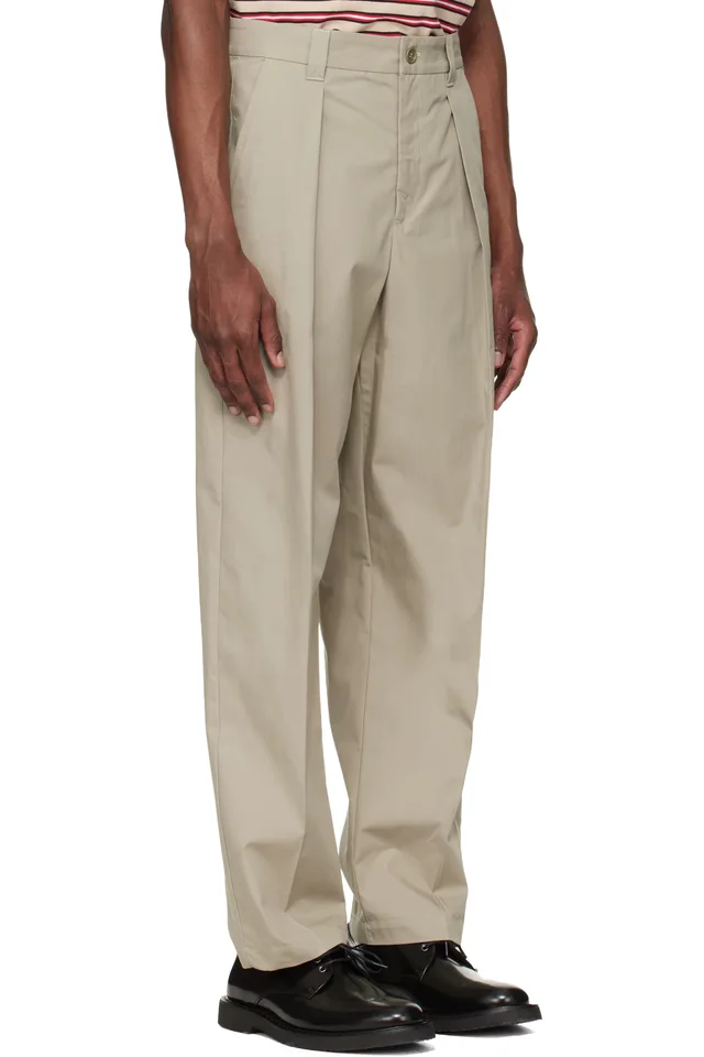 A.P.C. Khaki Renato Trousers, photo 2 of 4 from SSENSE