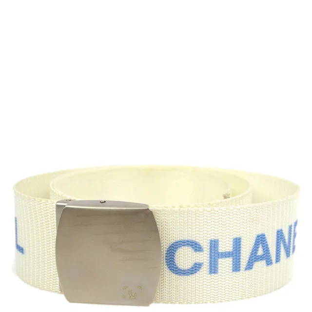 Chanel 1999SS Logo GI Belt 99S in Nylon from AMORE Vintage Tokyo