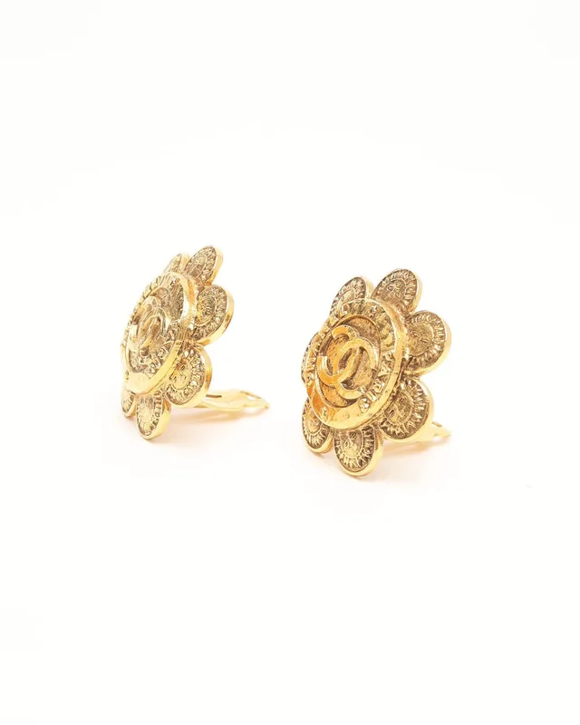 Chanel CC 28's Collection Clip-on Earrings from A Retro Tale, photo 2 of 4