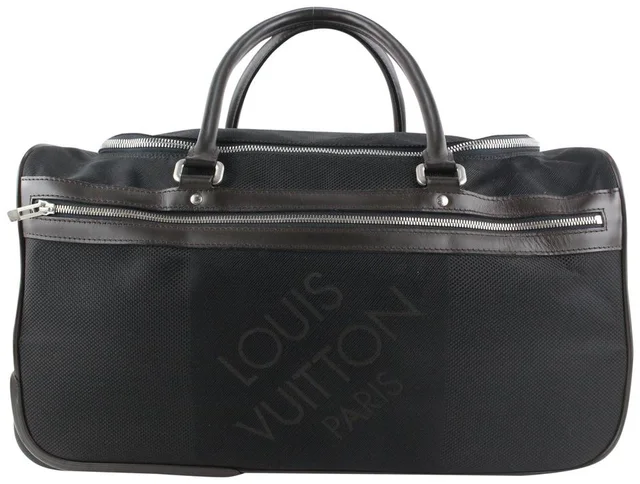 Louis Vuitton Black Damier GeanteEole 50 Rolling Duffle Bag in Black Canvas from Bagriculture