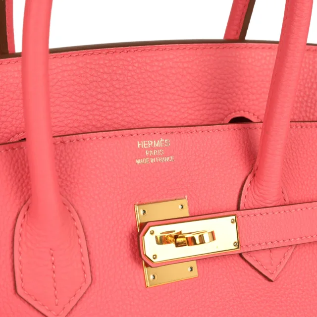 Hermès Birkin 35 Rose Lipstick Togo Gold Hardware in Pink Togo leather from Madison Avenue Couture, photo 7 of 9