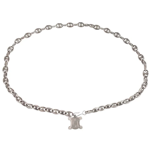 Celine Macadam Chain Belt Silver in Silver from AMORE Vintage Tokyo