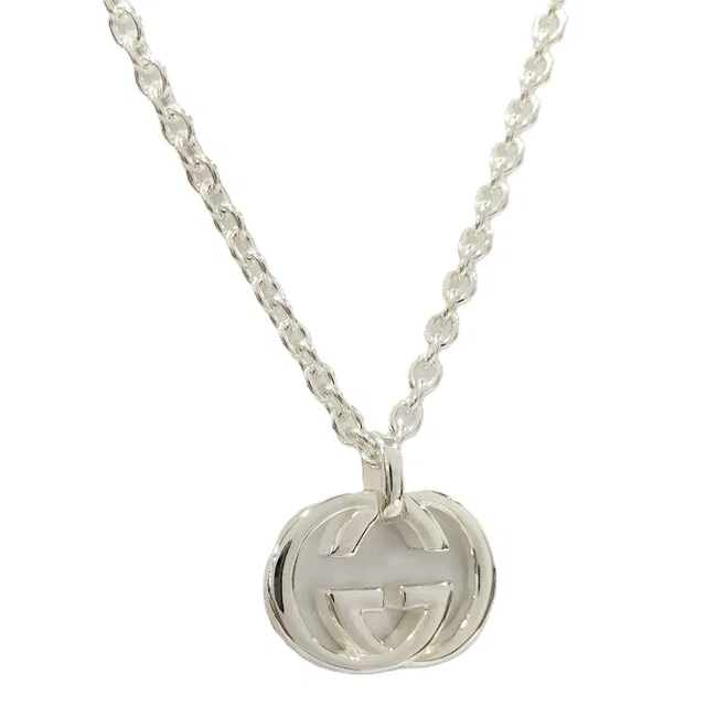 Gucci Necklace Interlocking G Silver in Silver from The Reluxe