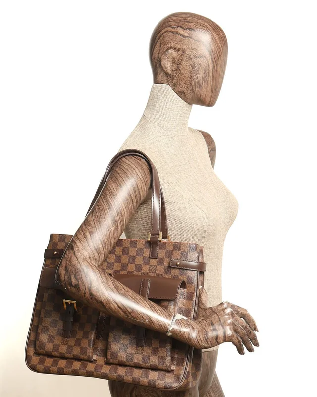 Louis Vuitton Damier Ebene Uzes Tote Bag in Brown Canvas from A Retro Tale, photo 8 of 8
