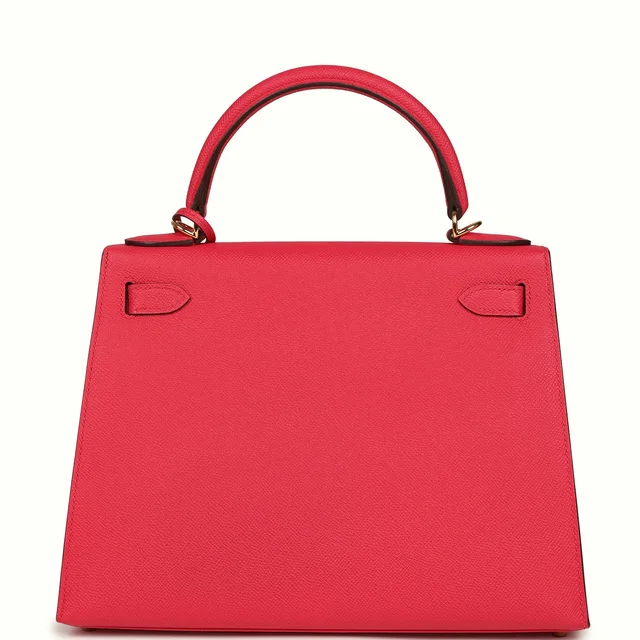 Hermès Kelly Sellier 28 Rose Extreme Epsom Gold Hardware in Pink Epsom leather from Madison Avenue Couture, photo 2 of 2