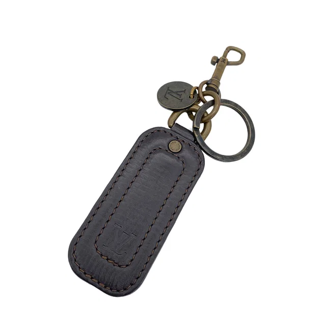 Louis Vuitton Bag Charm Key Holder Leather Brown in Brown Leather from Luxury Promise