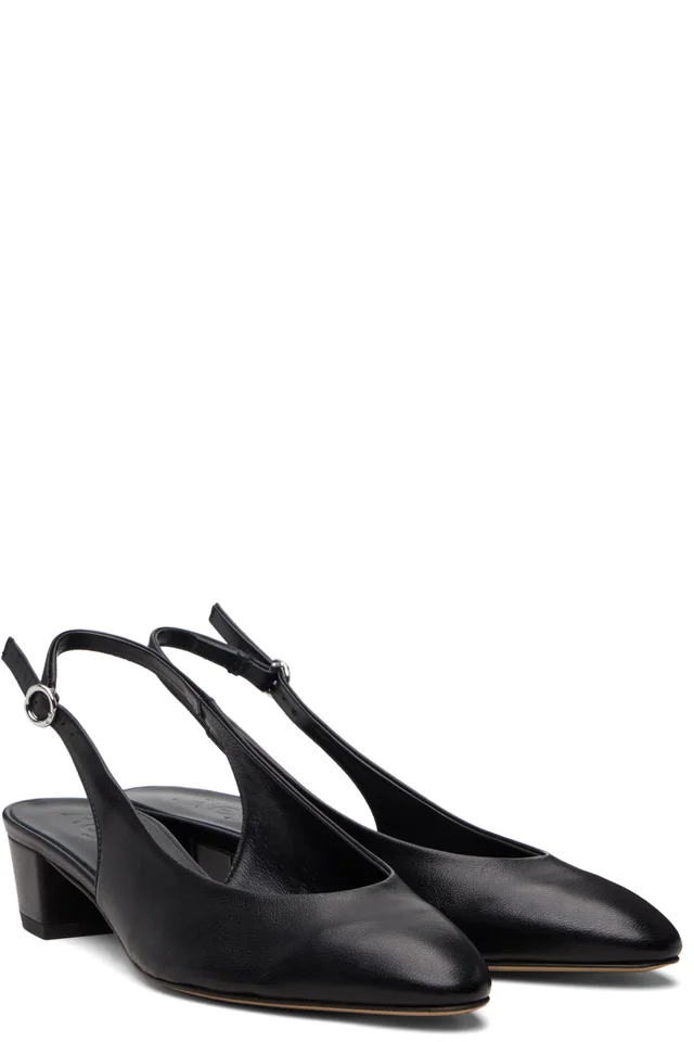 Aeyde Black Celeste Heels, photo 4 of 5 from SSENSE
