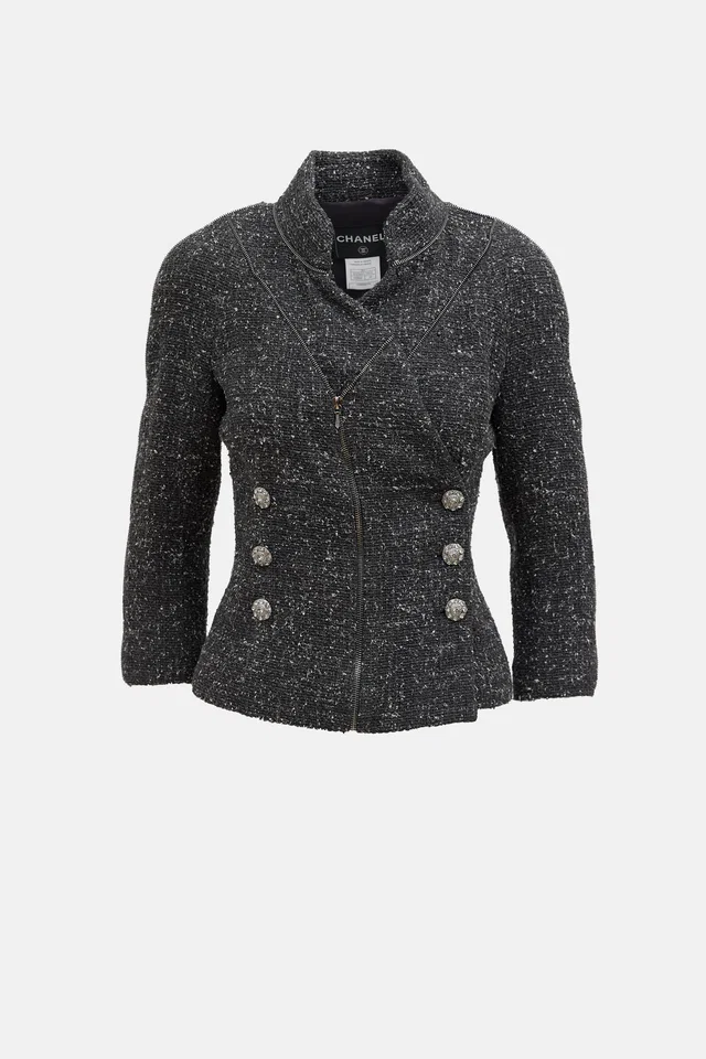 Chanel Fall 2008 Boucle Zip Jacket in Nylon from VSP Consignment