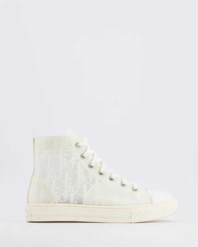 Dior Kids White B23 High-Top Oblique Sneakers Size 33 in White from Sellier