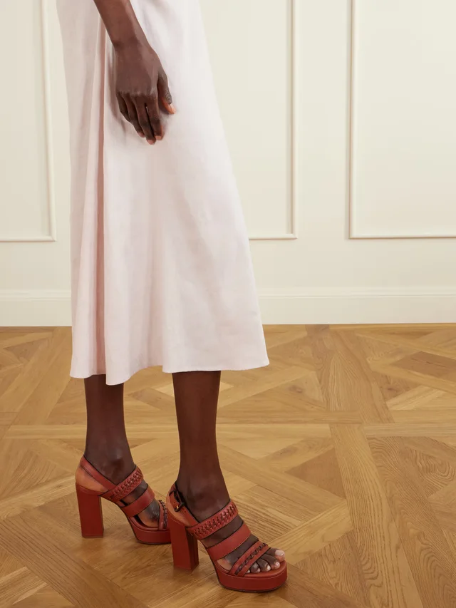 ZIMMERMANN Alchemy leather platform sandals in Brown, photo 2 of 2 from NET-A-PORTER (Canada)