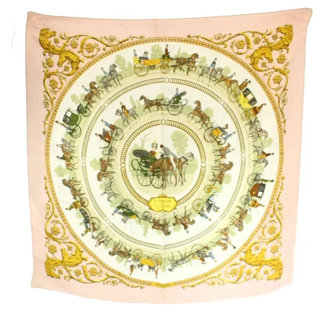 Hermès la Promenade de Walk to Long Chien Carre 90 Scarf All Over from The Reluxe