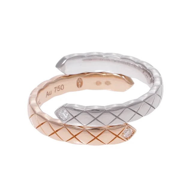 Chanel Coco Crush Collection Diamond Ring Size Small/55/#15J11971 K18PG K18WG from GALLERY RARE