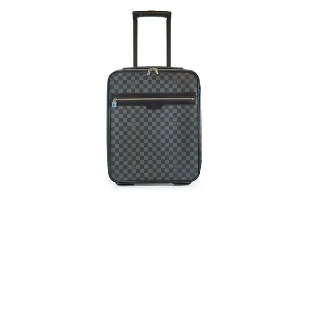 Louis Vuitton Pegase Suitcase 45 Damier Graphite in Grey Canvas from The Purse Affair