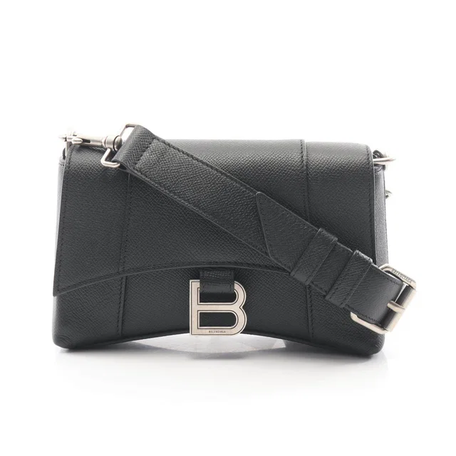 Balenciaga DOWNTOWN Leather Shoulder Bag in Leather from LuxUness