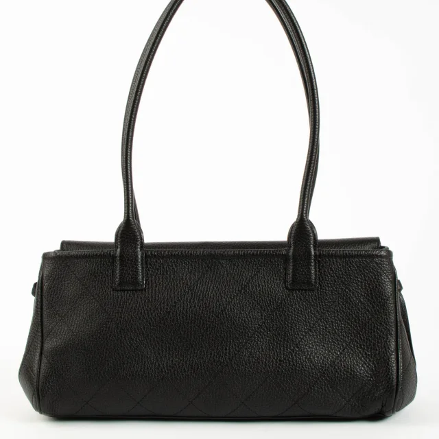 Chanel 26S Black Grained Calfskin Small Urban Essential East West Shopping Tote Bag in Black Caviar leather from Labellov, photo 4 of 4