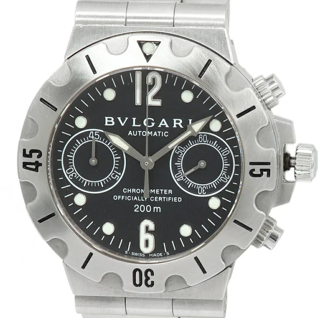 Bvlgari Diagono Scuba Stainless Steel Chronograph from LuxUness