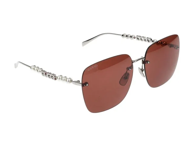 Gucci Gg1923sa Sunglasses — Brown Metal in Brown from HEWI, photo 3 of 4