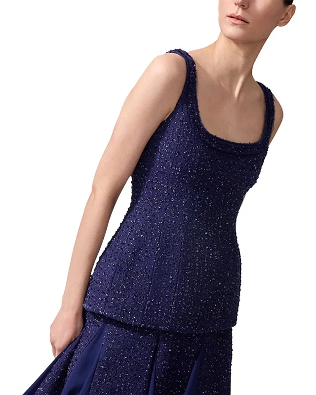 Carolina Herrera Top in //asset1.ruecdn.com/images/sw/141577/1415773264_RLSW_navy.jpg, image 1 of 1 from Rue La La