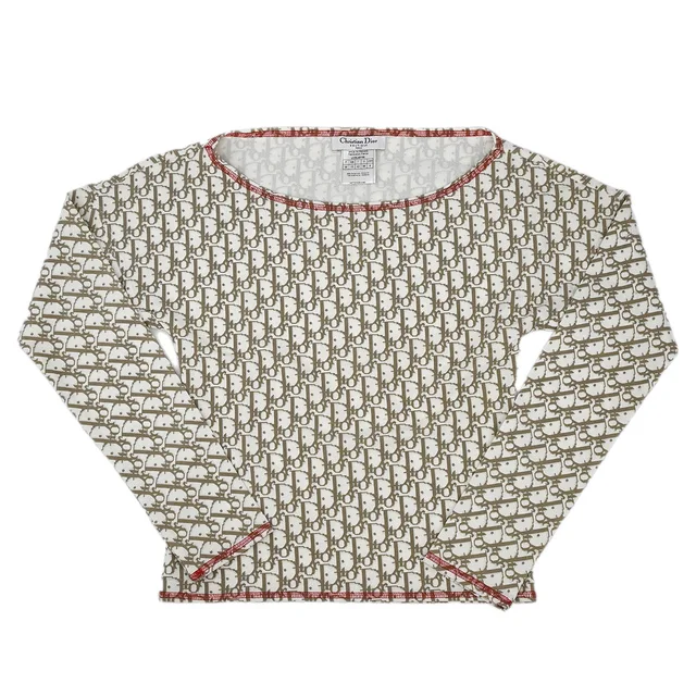 Dior Top Trotter White #38 in White Nylon from AMORE Vintage Tokyo