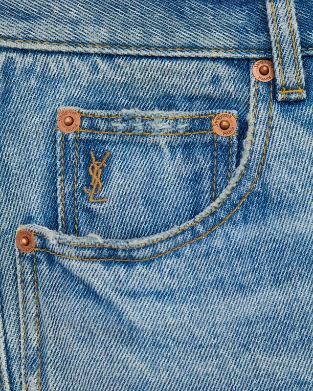 Saint Laurent nico low-rise straight jeans, photo 6 of 9 from SENSER