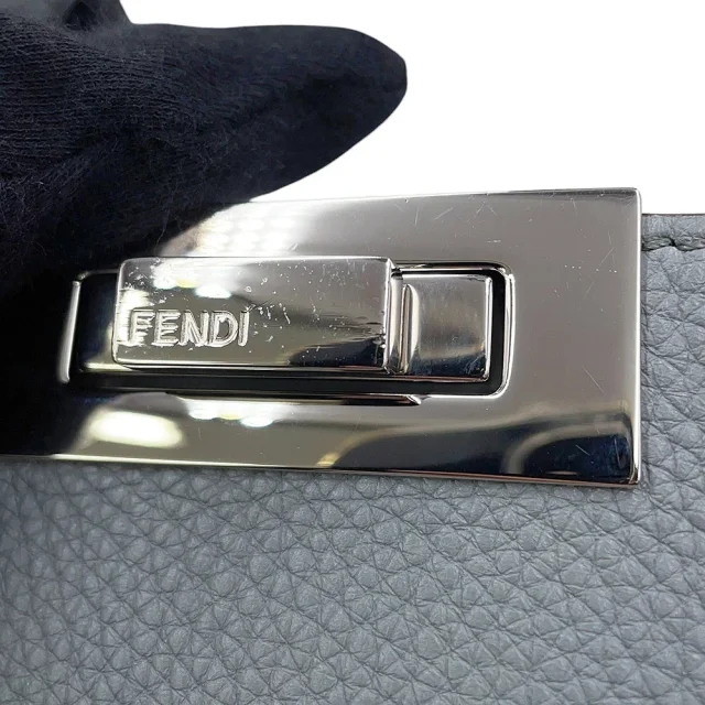 Fendi Peekaboo Icy You Gray7VA529AFC3 Leather Size Medium in Leather from GALLERY RARE, photo 15 of 19