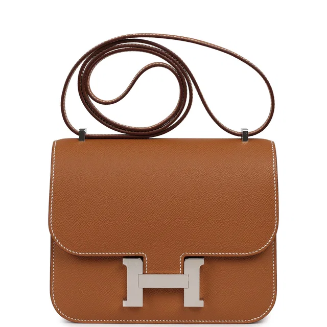 Hermès Constance 18 Gold Epsom Palladium Hardware in Gold Epsom leather from Madison Avenue Couture