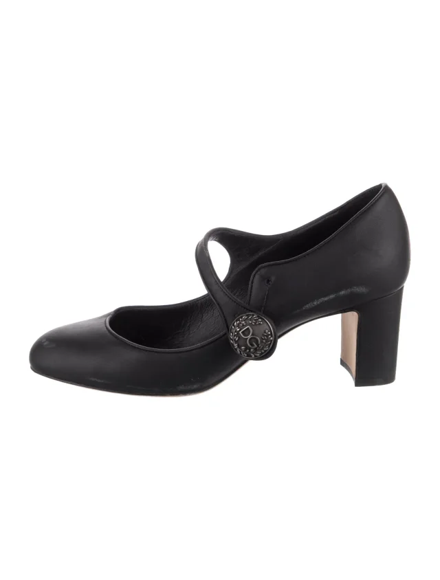 Dolce & Gabbana Leather Pumps in blue Leather from The RealReal