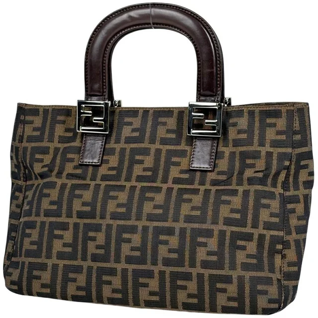 Fendi Zucca Handbag Tote Bag All Over Canvas Brown in brown|red Canvas from Poshmark, photo 1 of 1