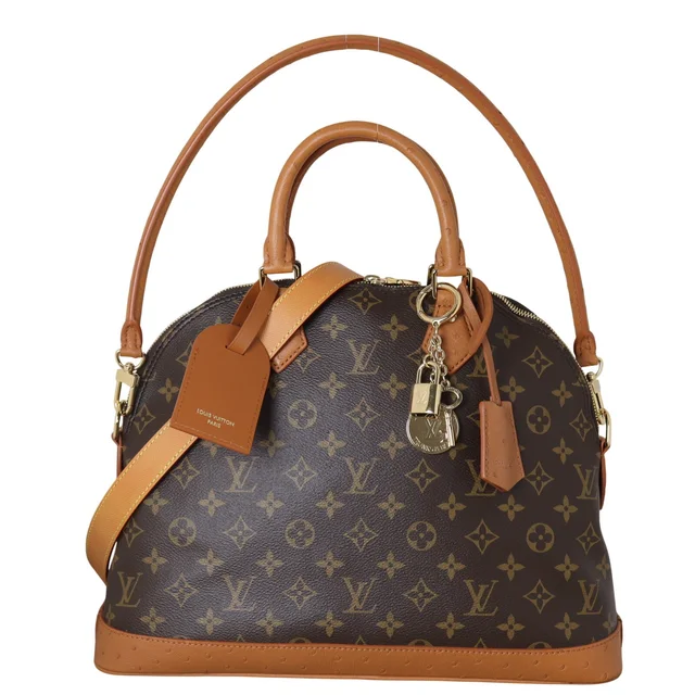 Louis Vuitton Alma MM Soft Celebration Monogram Ostrich in Ostrich from Luxe.It.Fwd