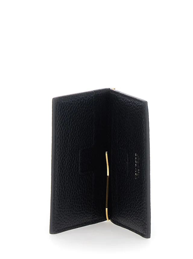 Tom Ford Bi-Fold Leather Wallet — Black Calf in Black Leather from HEWI, photo 2 of 2