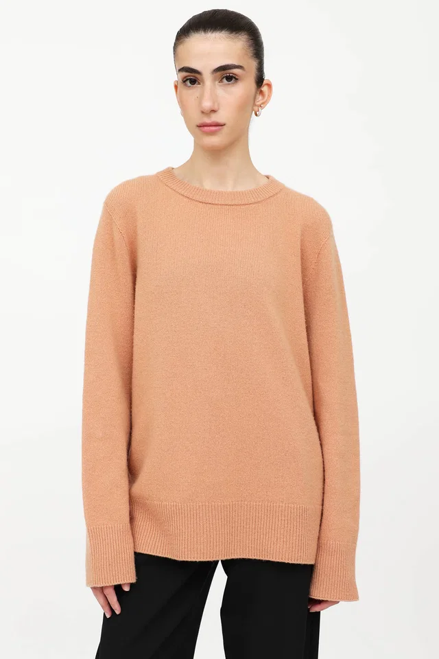 The Row Knit Crewneck Sweater in Cashmere from VSP Consignment