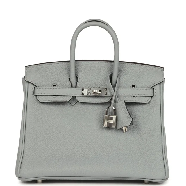 Hermès Birkin 25 Gris Pantin Togo Palladium Hardware in Grey Togo leather from Madison Avenue Couture