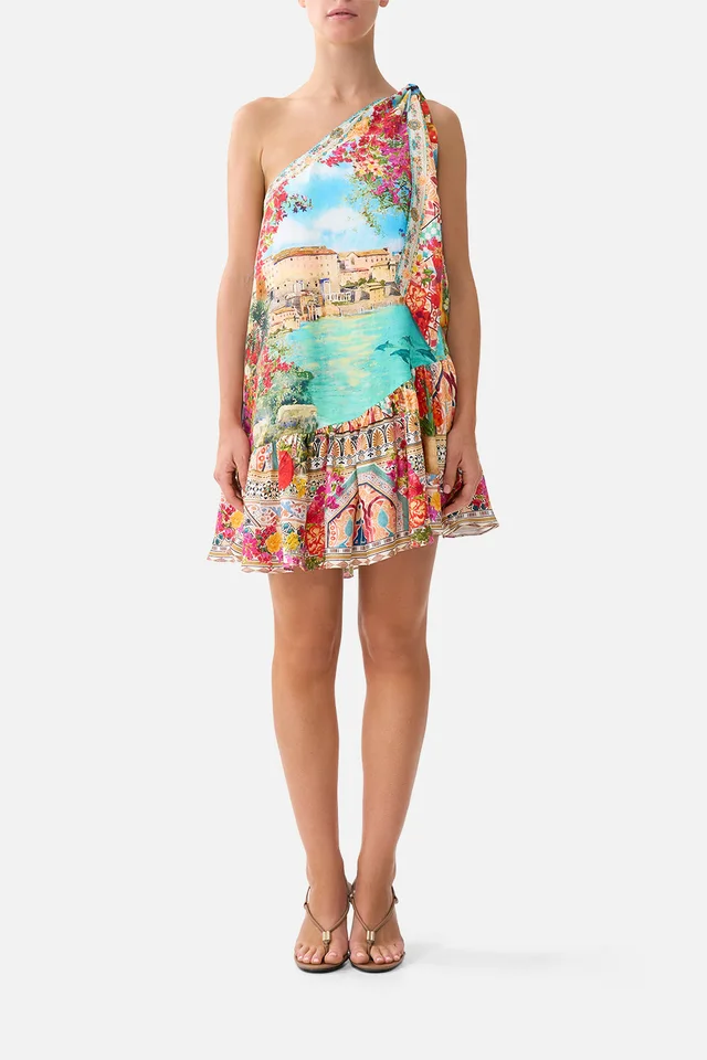 Camilla eBoutique TIE ONE SHOULDER SHORT DRESS MEET ME IN MALLORCA from CAMILLA, photo 1 of 1