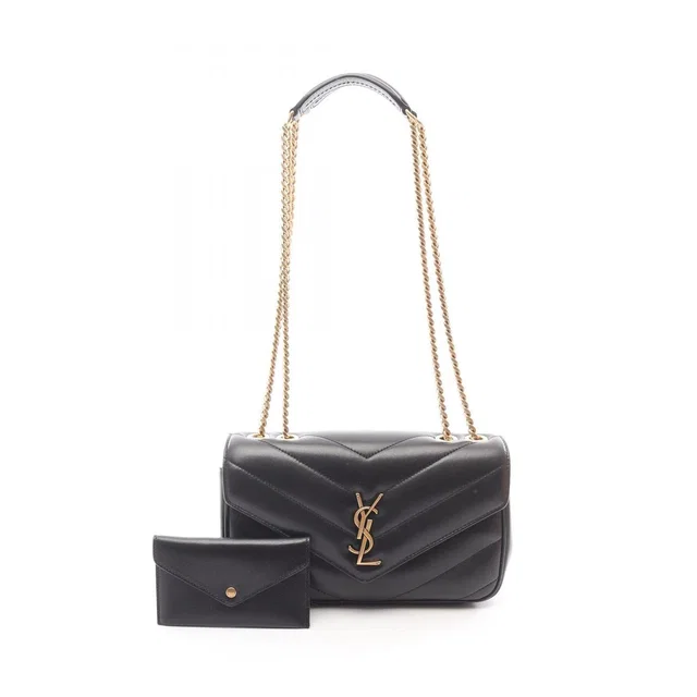 Saint Laurent Shoulder Bag Loulou Small Leather in Leather from The Reluxe