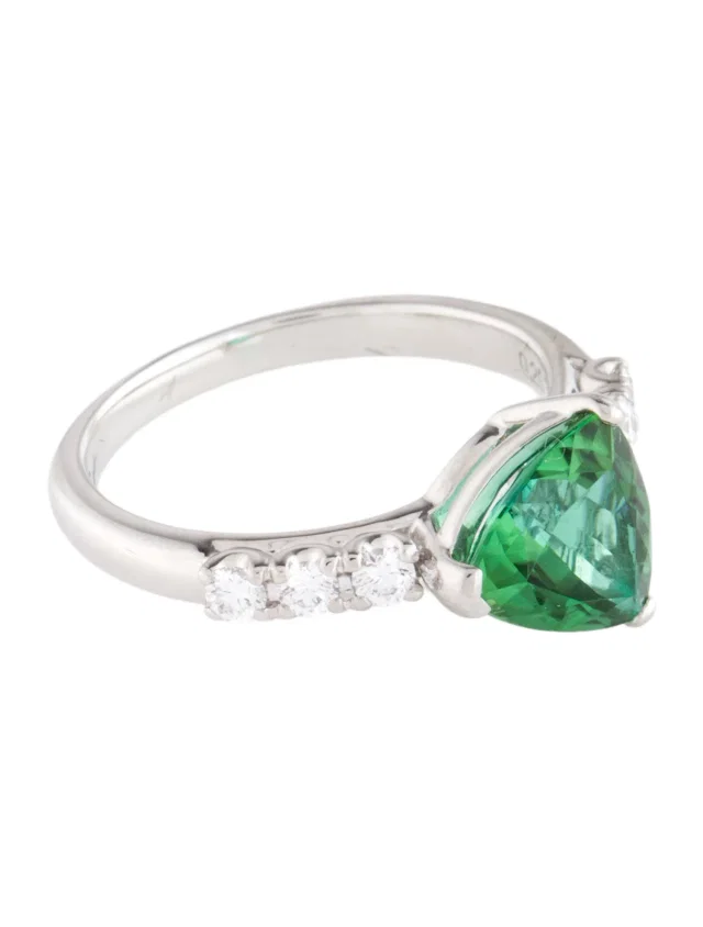 Tasaki Platinum 1.60ct Tourmaline & Diamond Cocktail Ring in multicolor from The RealReal
