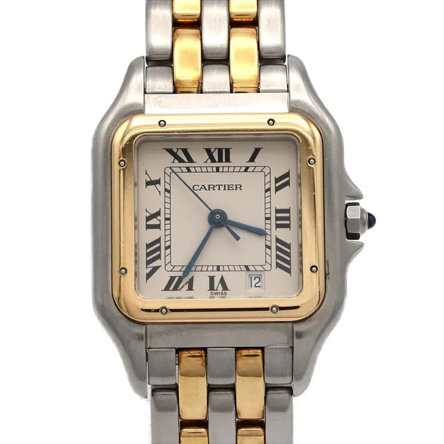 Cartier Panthere MM Stainless Steel Yellow Gold Quartz Watch in Yellow from The Reluxe