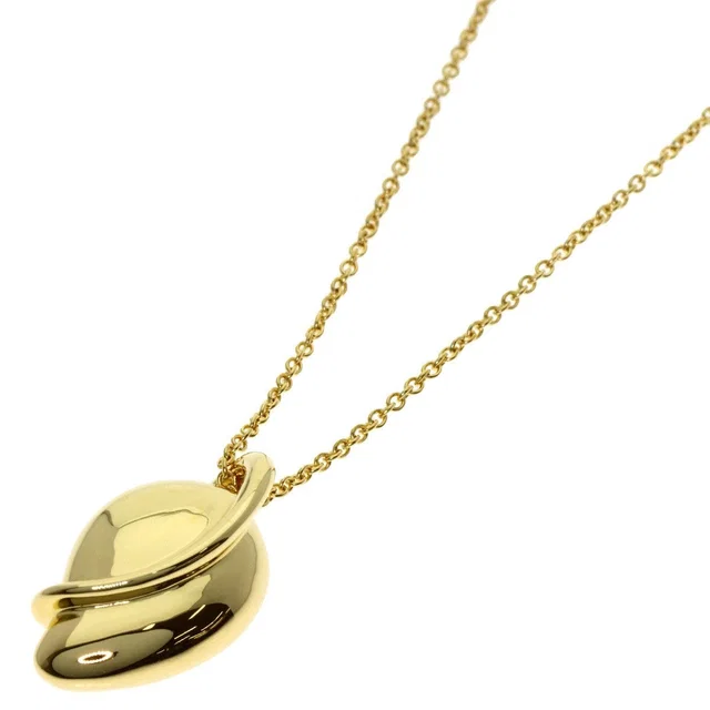 Tiffany & Co. Leaf Elsa Peretti Necklace 18K Yellow Gold in Yellow from The Reluxe