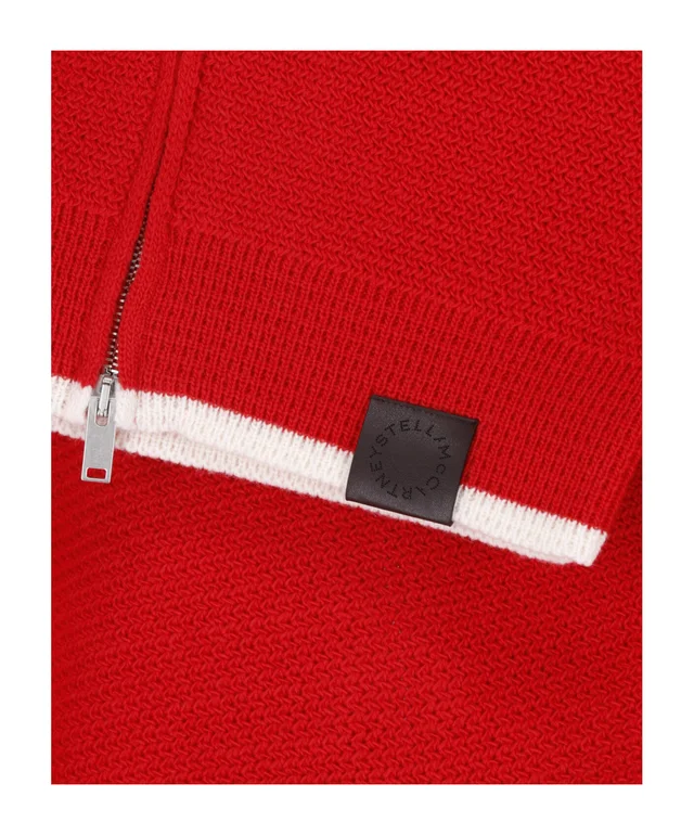 Stella McCartney High-Neck Zipped Knitted Jacket, photo 3 of 4 from SENSER