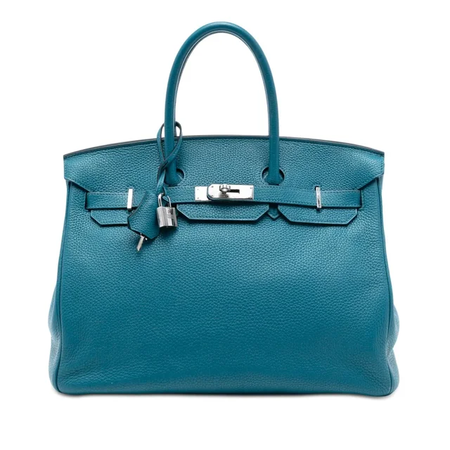 Hermès Clemence Birkin Retourne 35 in blue Clemence leather from Her-Age, photo 1 of 1