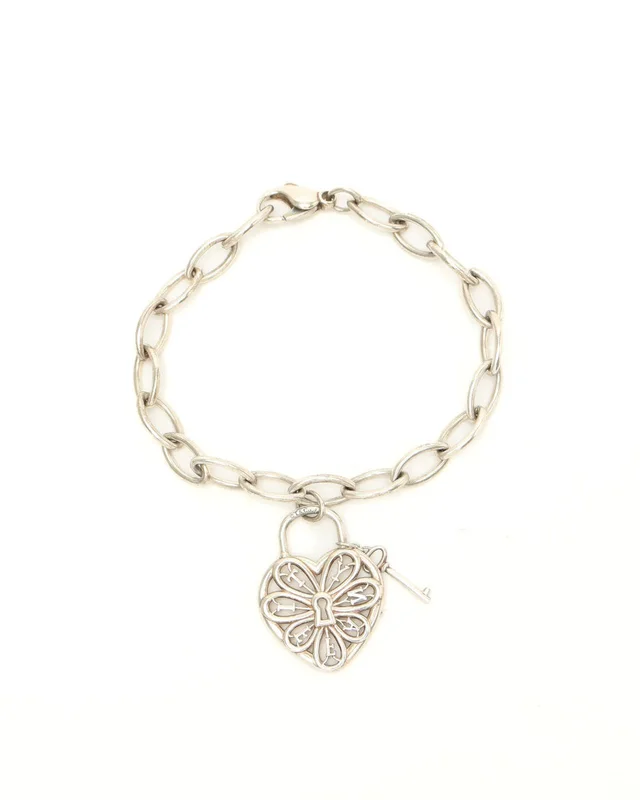 Tiffany & Co. Silver Heart Bracelet in Silver from A Retro Tale