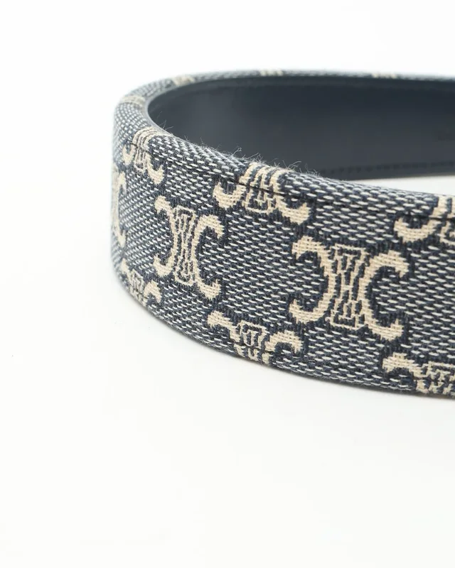 Celine Canvas and Leather Headband in Canvas from A Retro Tale, photo 3 of 4