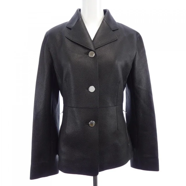 Hermès Clou de Selle Leather Jacket in Leather from The Reluxe